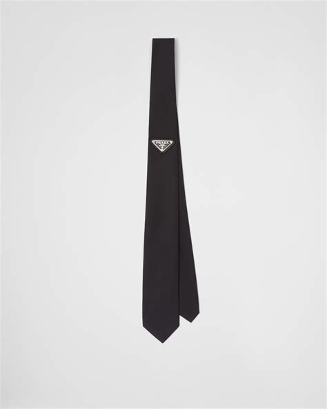 prada nylon gabardine tie|prada anthracite tie.